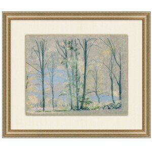 Pottery Barn Framed Tree Pastel